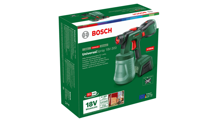 Akumuliatorinis dažų purkštuvas BOSCH UniversalSpray 18V-300, 18 V, 300 ml/min, be akumuliatoriaus - 4