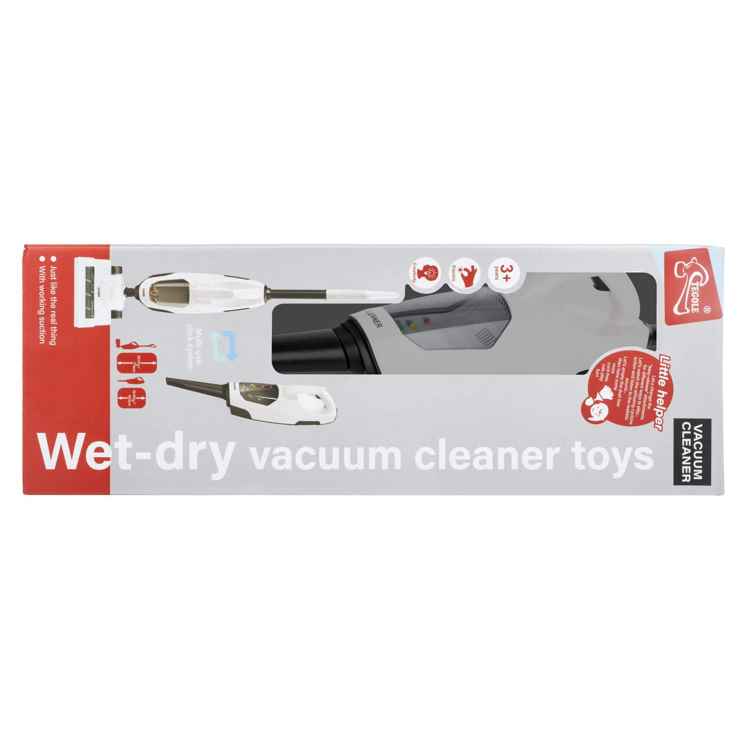 Žaislinis siurblys TEGOLE WET-DRY VACUUM CLEANER-1