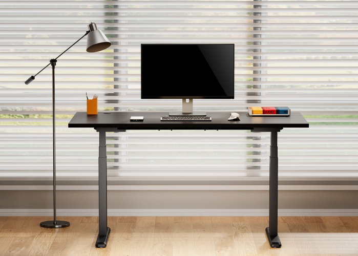Reguliuojamo aukščio stalas Up Up Thor L, 150x75 cm, juoda - 5