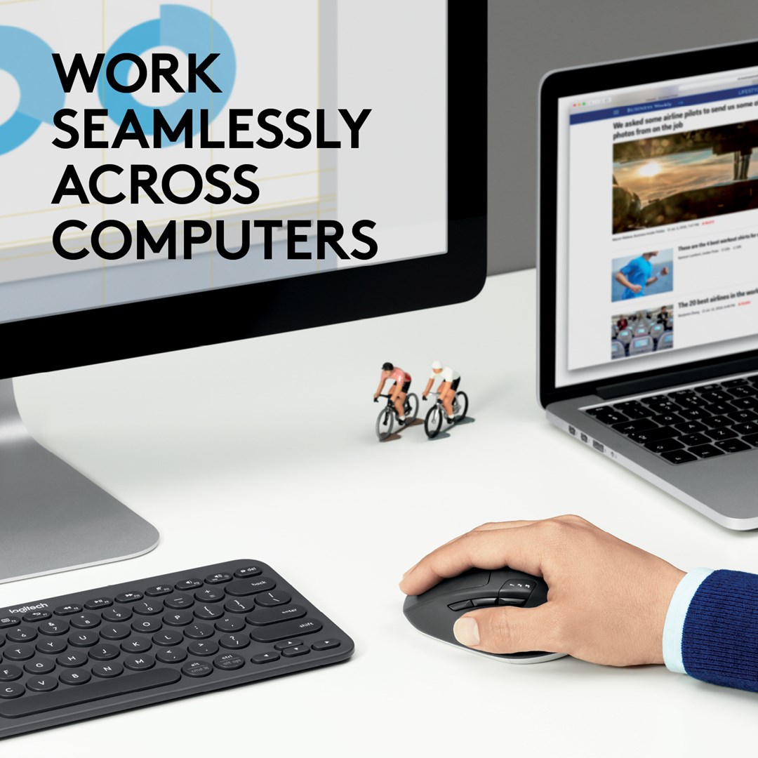 Kompiuterio pelė Logitech M720 bluetooth, juoda - 2
