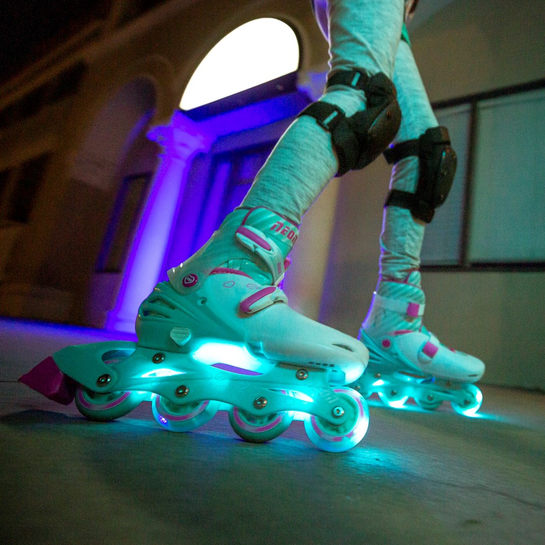 Riedučiai Yvolution Neon Combo sea pink, 30-33 dydis - 6