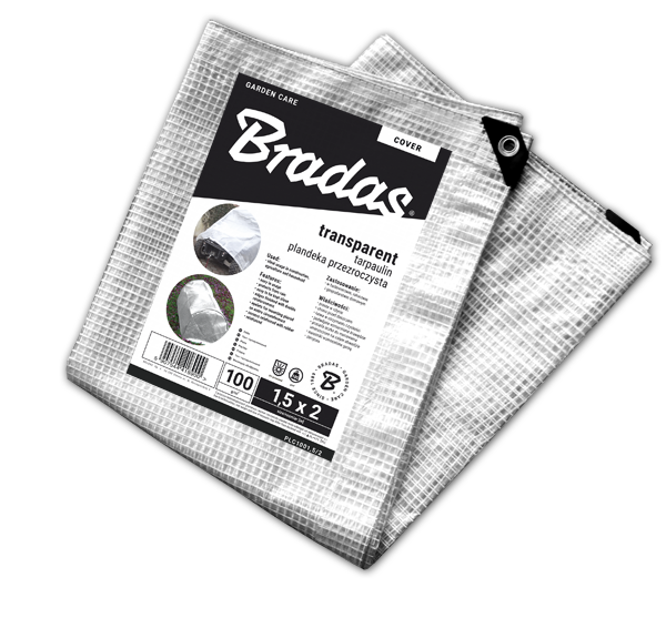 Armuotas sodo tentas Bradas Leno Cristal, 3 x 4 m, 100 g/m²