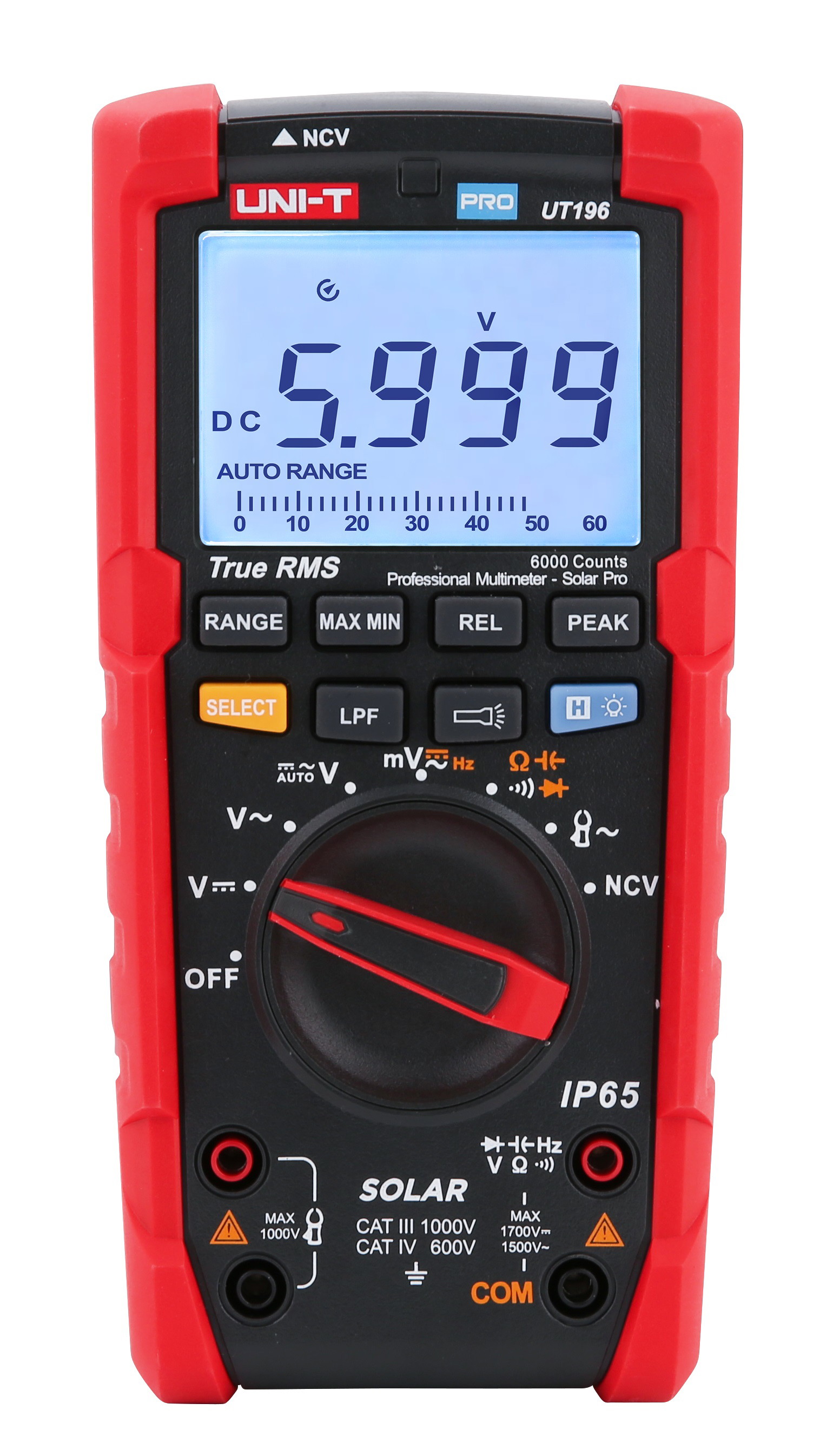 Multimetras UNI-T UT196, TRMS, NCV-0