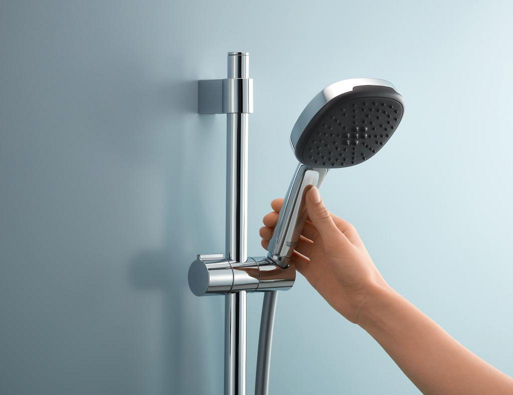 Dušo komplektas GROHE VITALIO COMFORT 110, 3 srovių dušelis, stovas ir žarna, chromo sp. - 6