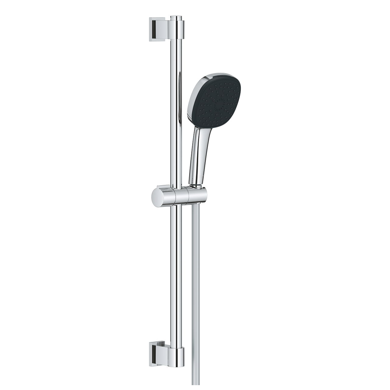 Dušo komplektas GROHE VITALIO COMFORT 110, 3 srovių dušelis, stovas ir žarna, chromo sp.-0