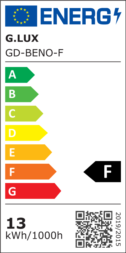 LED toršeras G.LUX GD-BENO-F, 13W, 3000-5000K, 700lm, dimeriuojamas, juodos sp, 140cm - 5