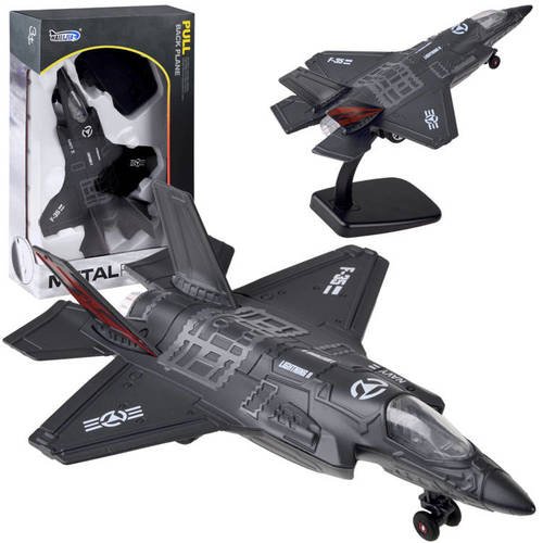 Metalinis naikintuvo modelis F-25, juodas