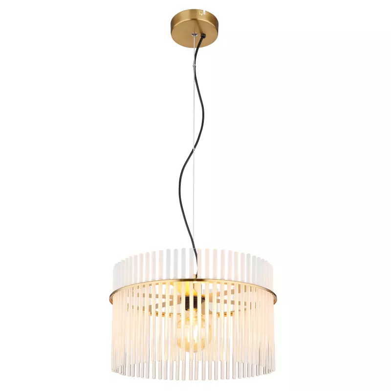 Pakabinamas šviestuvas GLOBO GORLEY, 1xE27, 60W, 230V, metalinis, aukso sp, ø40x150cm-1