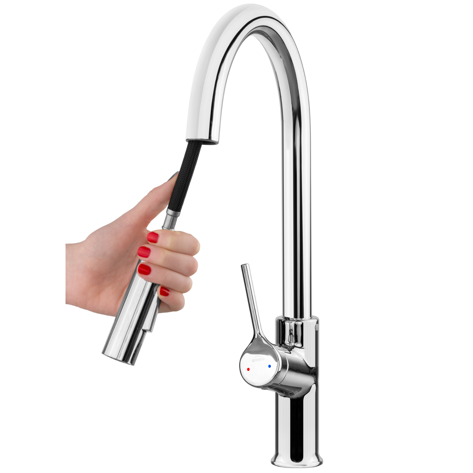 Virtuvinis maišytuvas Invena Farsala, chromo - 8
