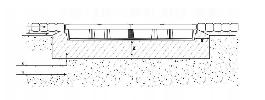Batų valymo vonelė ZMM-MAXPOL, su cink. plieno grotelėmis, 400 x 600 mm - 6