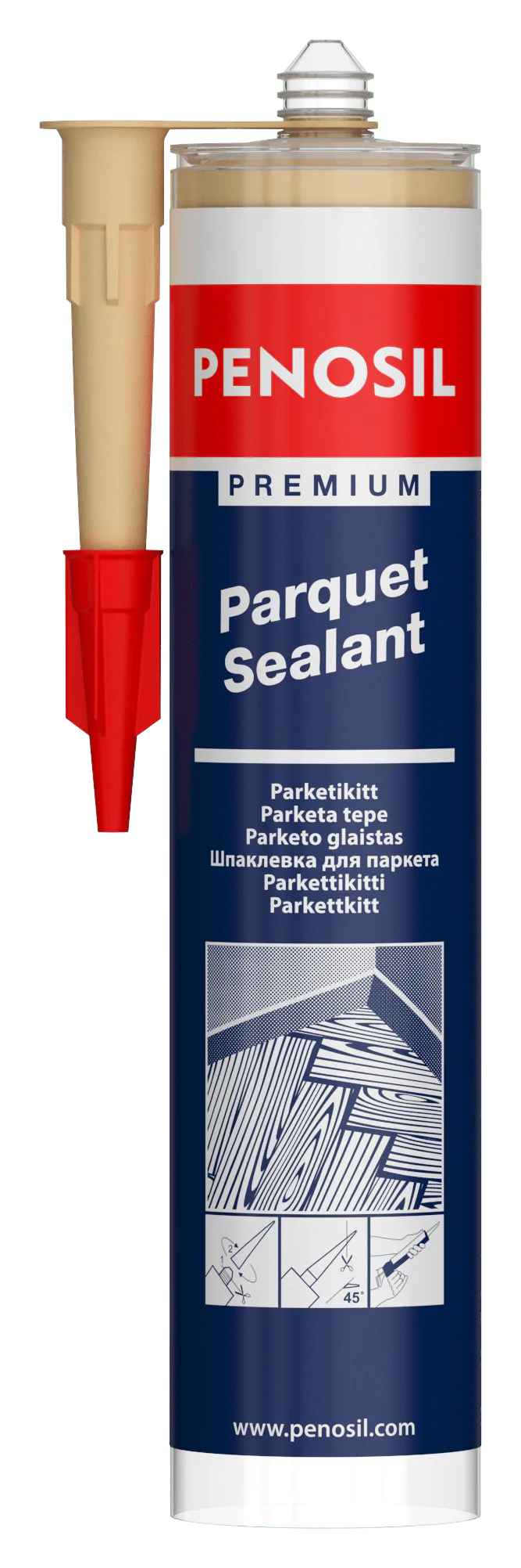 Parketo glaistas PENOSIL PARQUET FILLER 630 PF106, rausvai rudo alksnio sp., 300 ml