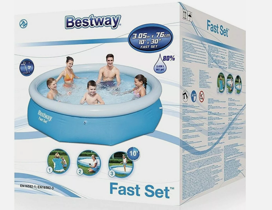 Pripučiamas baseinas BESTWAY Fast Set 57266, 305 x 76 cm - 4