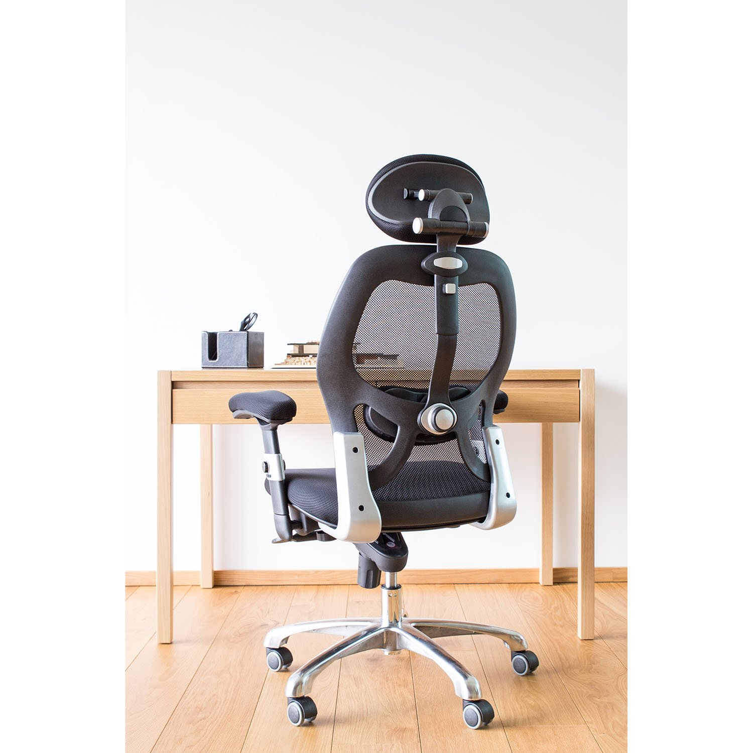 Biuro kėdė GAIOLA 67x62x116-126 cm, juoda - 3