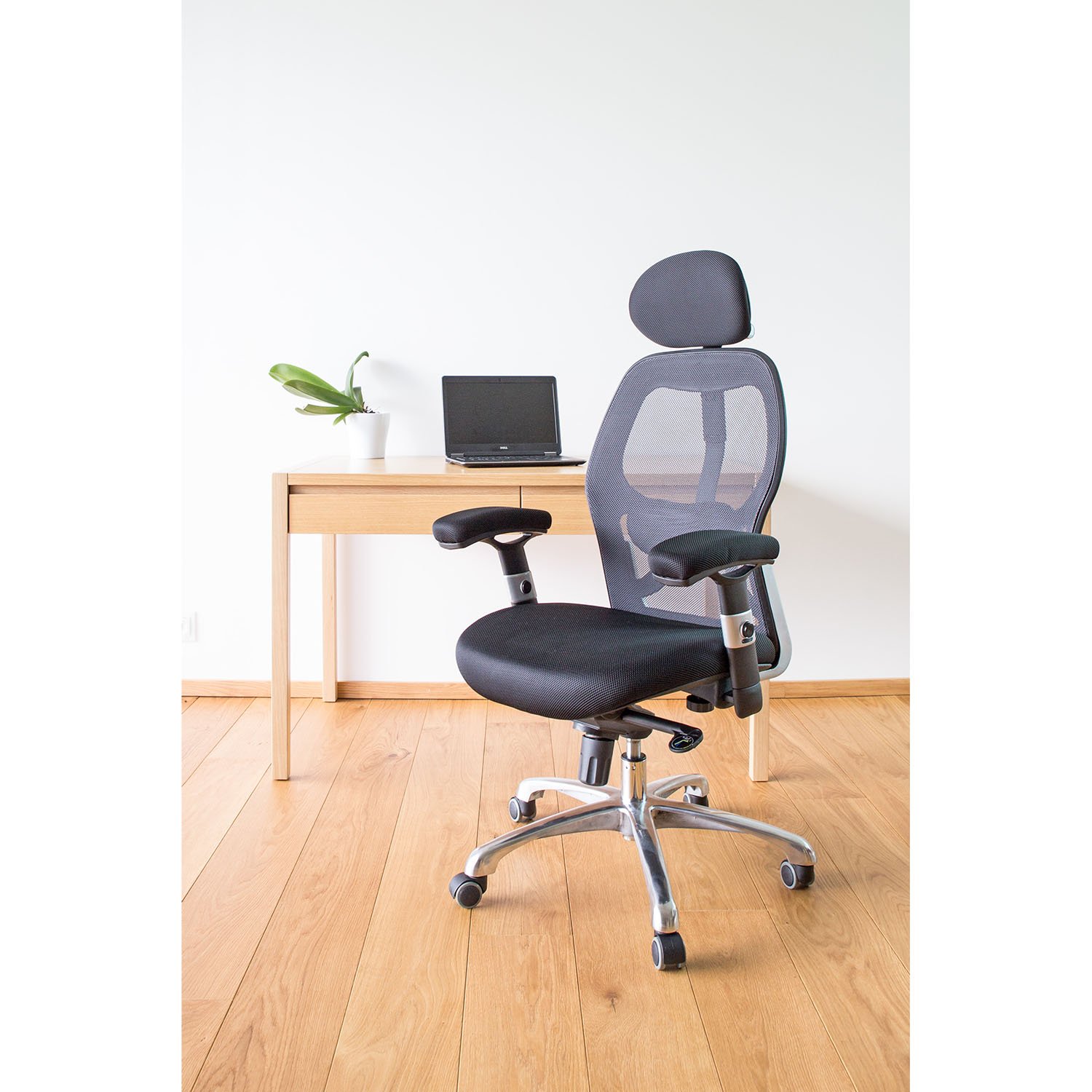 Biuro kėdė GAIOLA 67x62x116-126 cm, juoda - 2