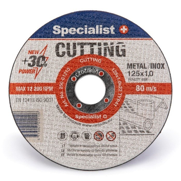 Metalo pjovimo diskas SPECIALIST+ Cutting, 125 x 1,0 x 22 mm