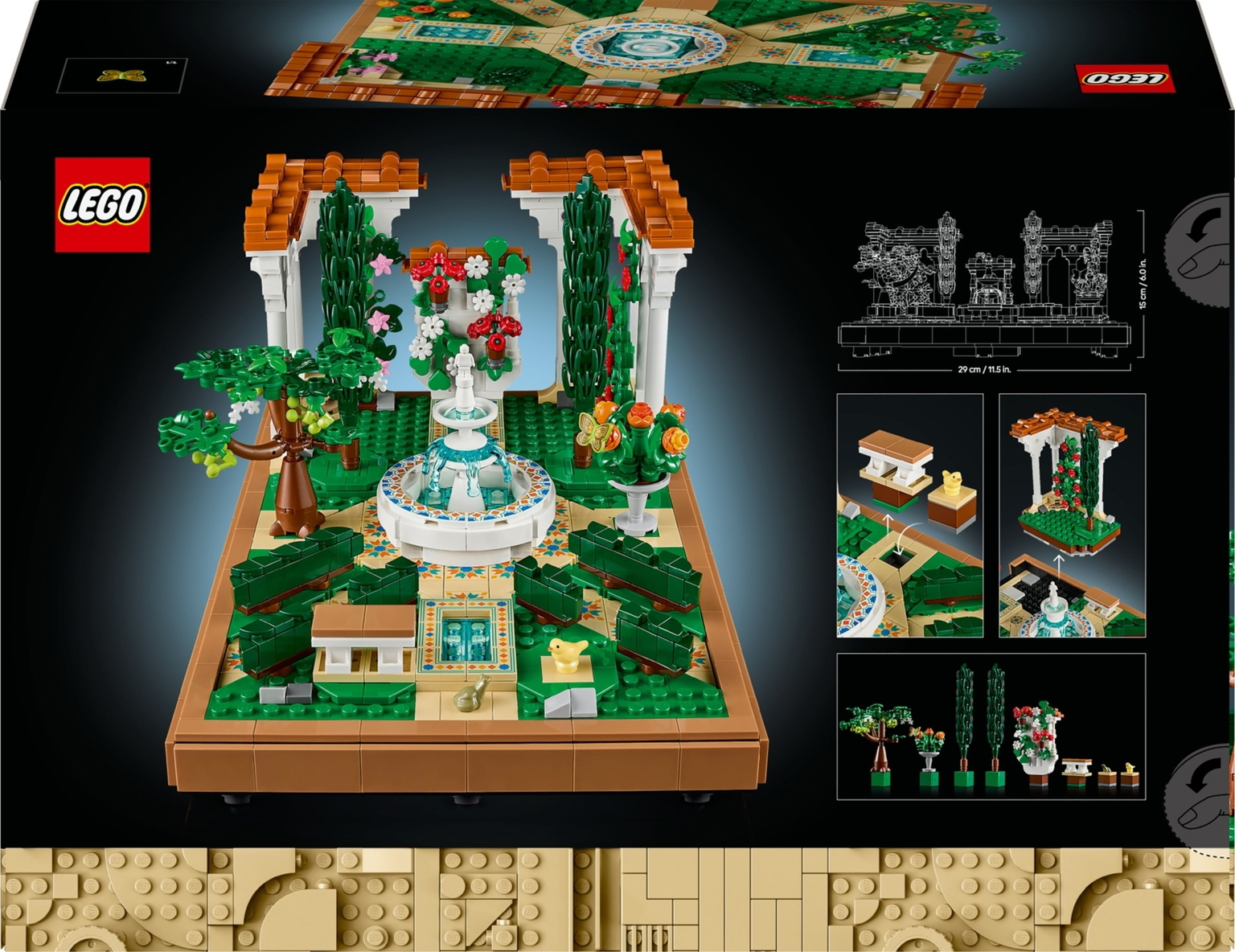 Konstruktorius LEGO® Icons Fountain Garden, 10359 - 7