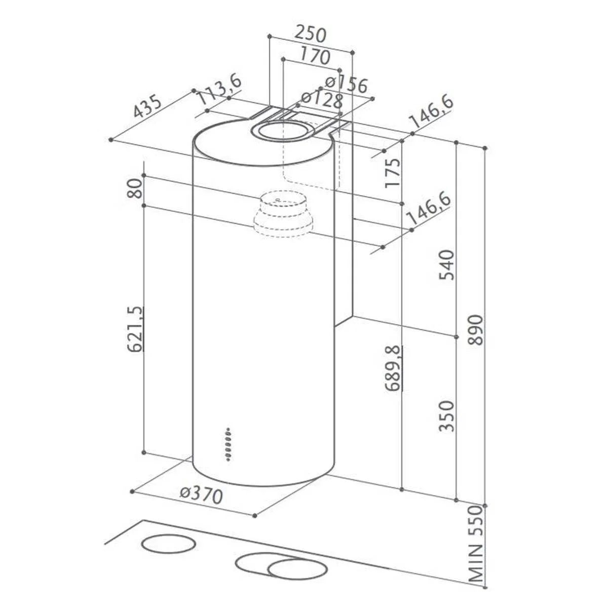 Gartraukis FABER CYLINDRA PLUS BK MATT A37/2 - 2