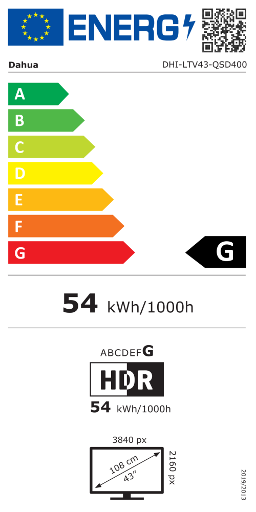 Televizorius DAHUA DHI-LTV43-QSD400, 43" - 4