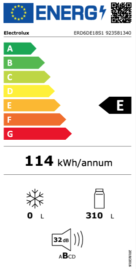 Įmontuojamas šaldytuvas be šaldiklio ELECTROLUX ERD6DE18S1-1