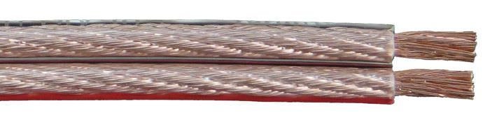 Garsiakalbių kabelis, 2 x 1,50 mm2, skaidrus, varinis, 10 m