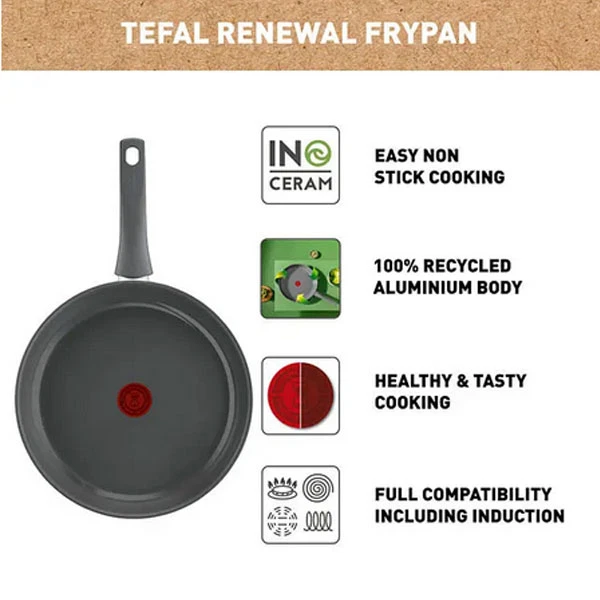 Keraminė keptuvė TEFAL RENEWAL, 28 cm-1