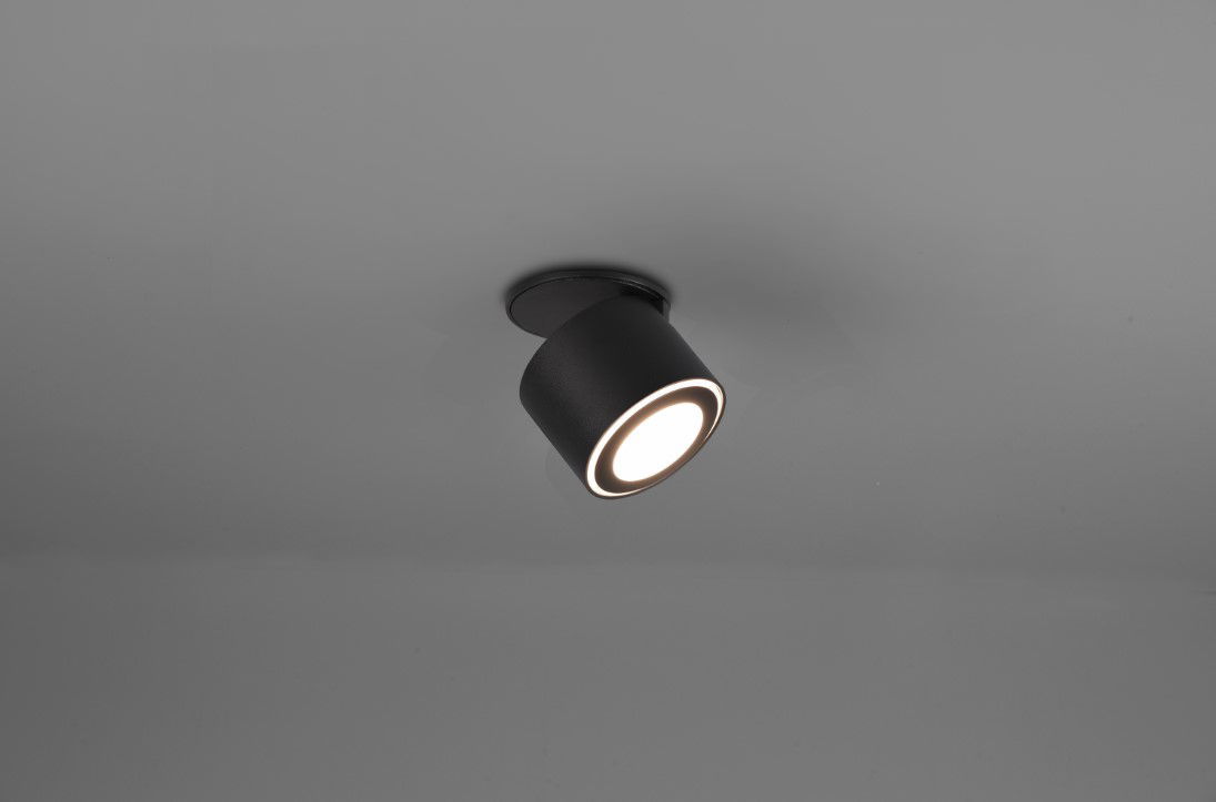 Taškinis LED šviestuvas TRIO Taurus, 1 x 5W, 3000K, 450lm, juodos sp., ø8 x 10 cm - 2