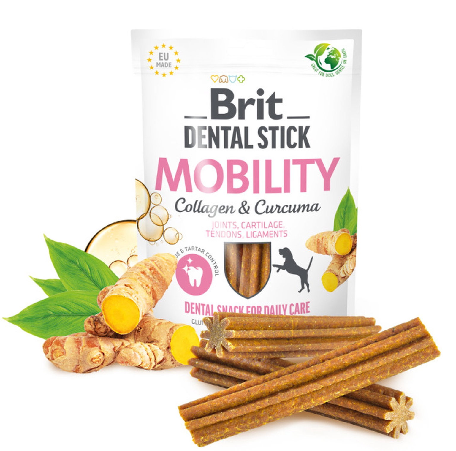 Skanėstas šunims BRIT Dental Stick Teeth & Gums, su ramunėlėmis ir šalavijais, 7 vnt-0