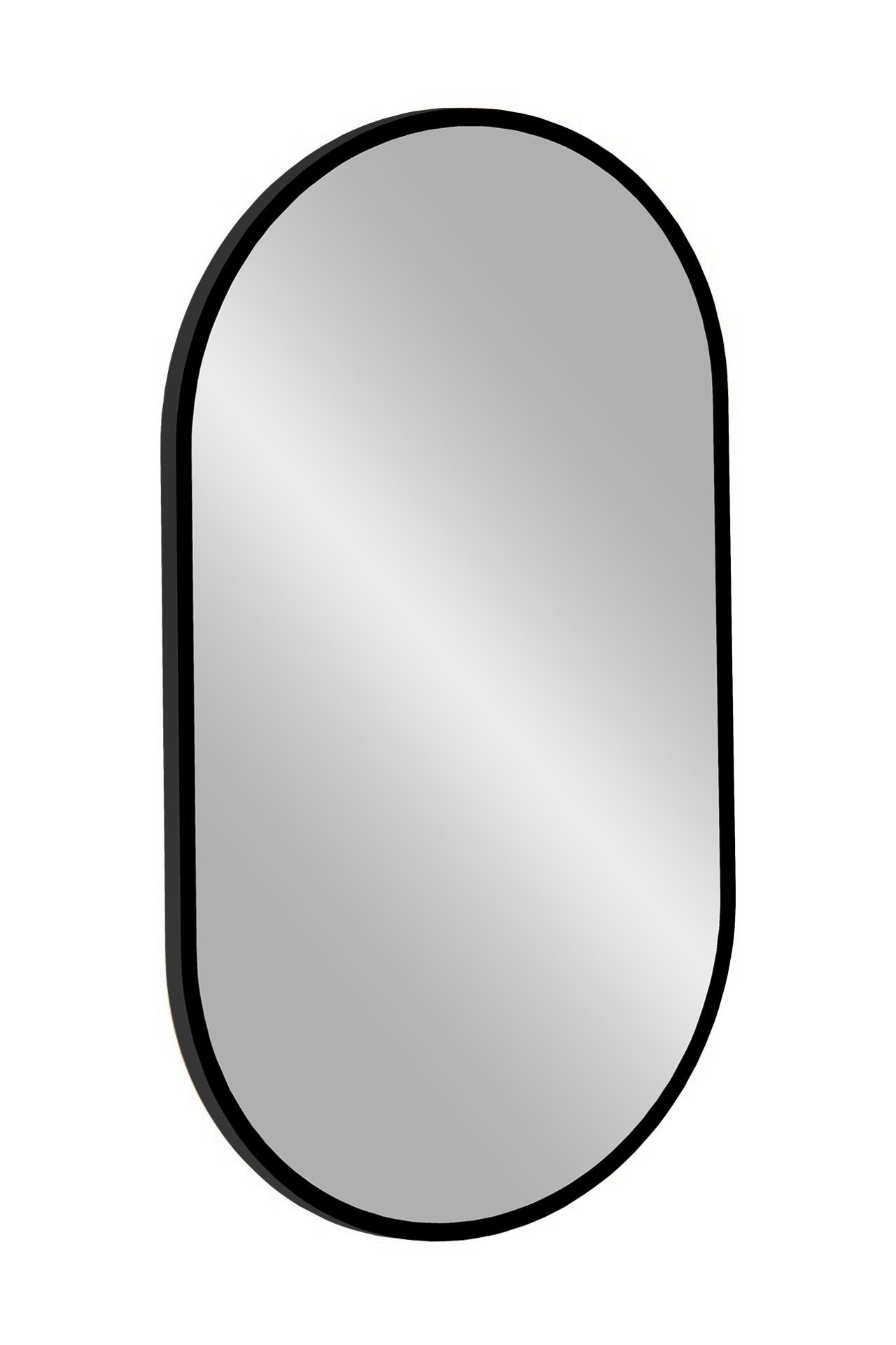 Vonios veidrodis su LED apšvietimu COMAD APOLLO BLACK, 90 x 50 cm
