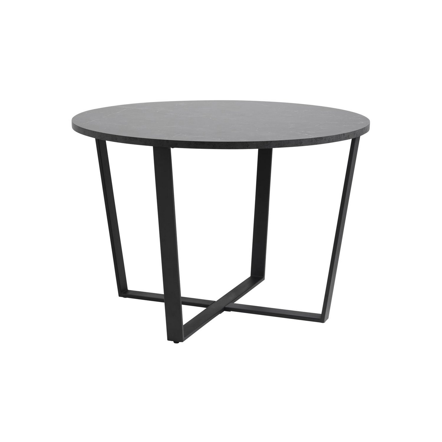 Valgomojo stalas AMBLE, 110 x 75 cm, juodas