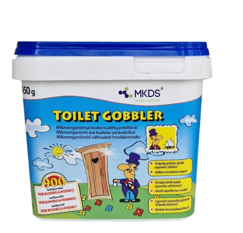 Mikroorganizmai lauko tualetams TOILET GOBBLER, 450 g-0