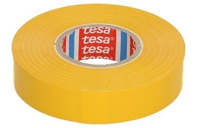 Izoliacinė juosta TESA Premium, geltona, 33 m x 19 mm