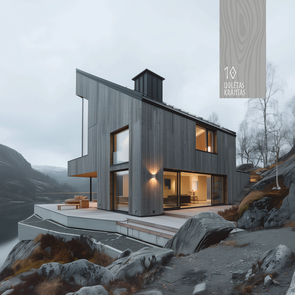 Impregnuojantys dažai medienai NJORD, uolėto kranto sp., 2,5 l - 3