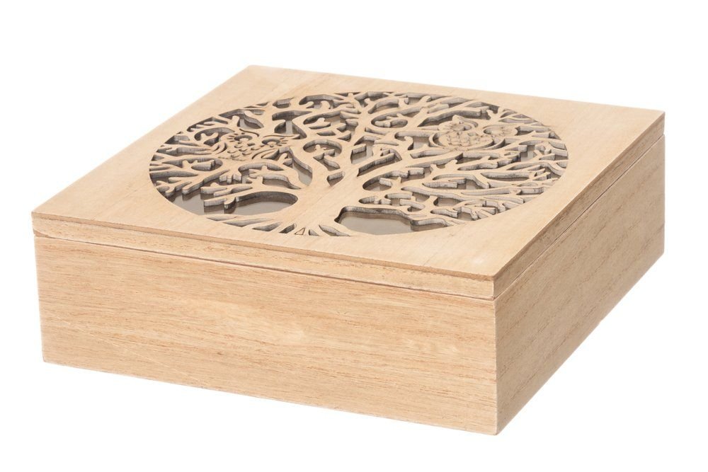 Dekotratyvinė dėžutė WOOD TREE, 24 x 8 cm