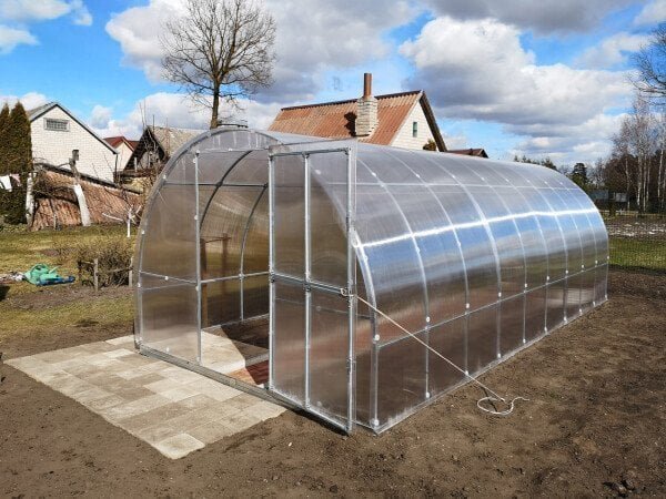 Šiltnamis Klasika Tube, 6mm polikarbonato danga, 3 x 10 m, 30 kv.m-0