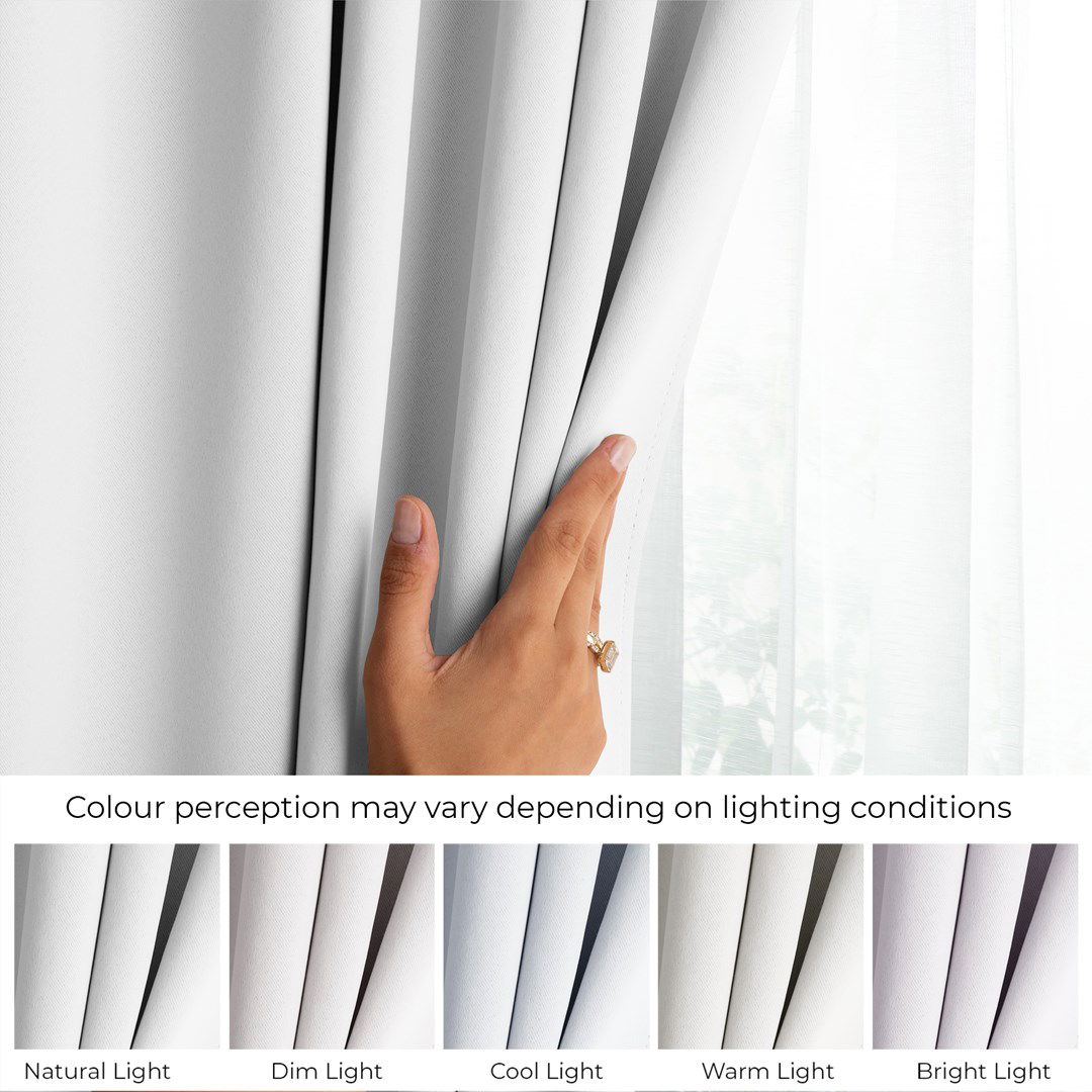 Naktinė užuolaida AmeliaHome BLACKOUT, 140 x 270 cm, balta - 5
