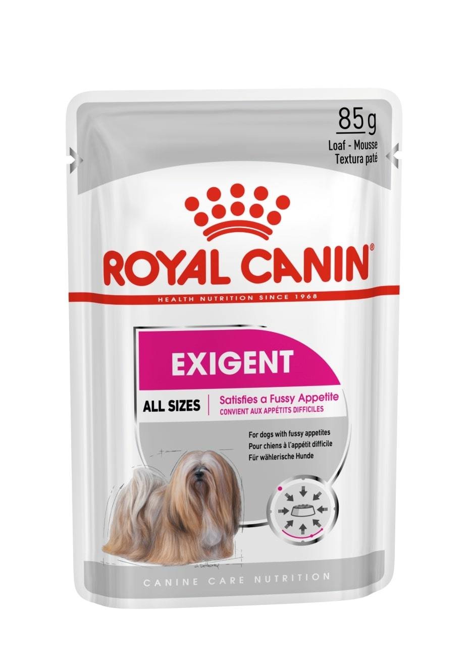 Konservuotas šunų ėdalas ROYAL CANIN EXIGENT LOAF, 85 g, 12 vnt.