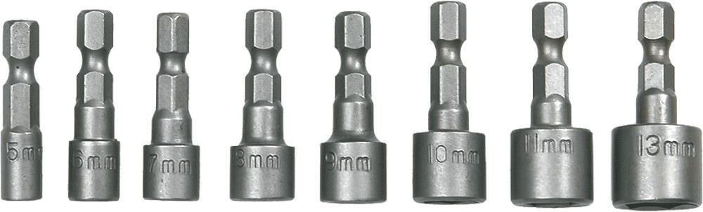Sukimo galvučių rinkinys TOPEX, 5-13 mm, 1/4", 8 vnt.