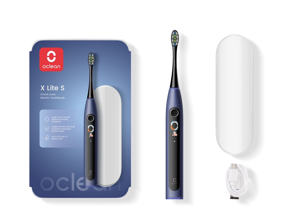 Elektrinis dantų šepetėlis OCLEAN X Lite Set, mėlynos spalvos - 3