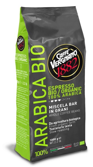 Kavos pupelės Vergnano Bio Arabika, 1 kg-0