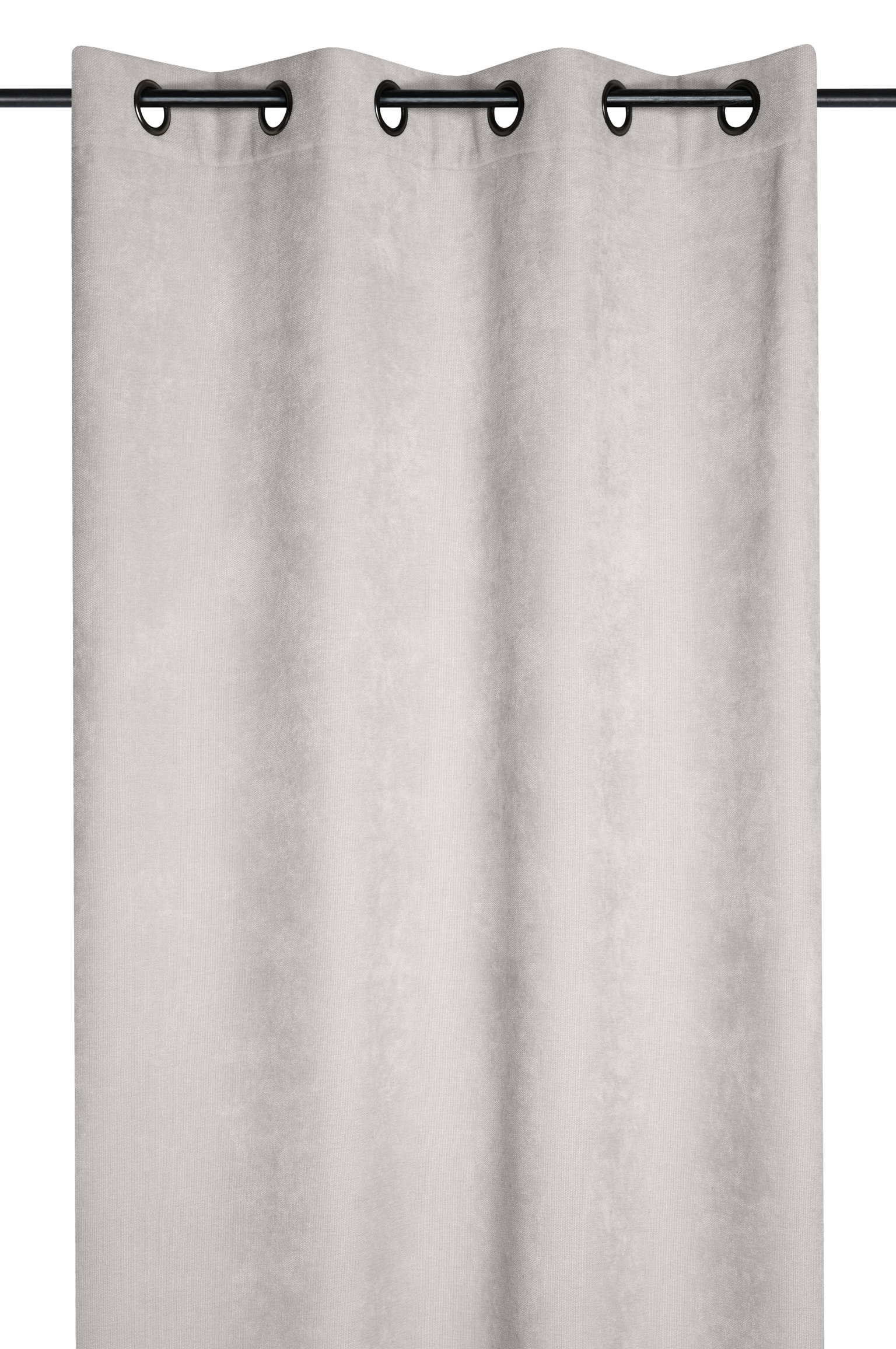 Naktinė užuolaida MANCHESTER RID POLAIRE, su žiedais, pilkos sp., 140 x 260 cm, 100 % PES-0