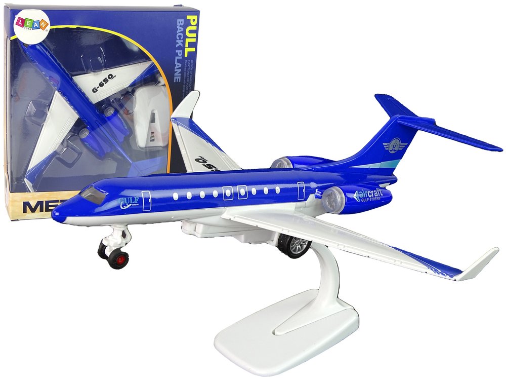 Lėktuvas G-650 su garso ir šviesos efektais, mėlynas