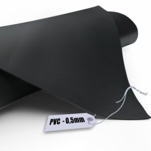 Baseino plėvelė HEISSNER, juodos sp., 0,5 mm, 6 x 40 m, 1m² - 3