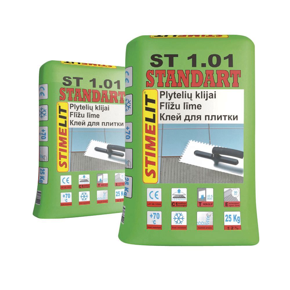 Plytelių klijai STIMELIT ST1.01 STANDART, 25 kg-0
