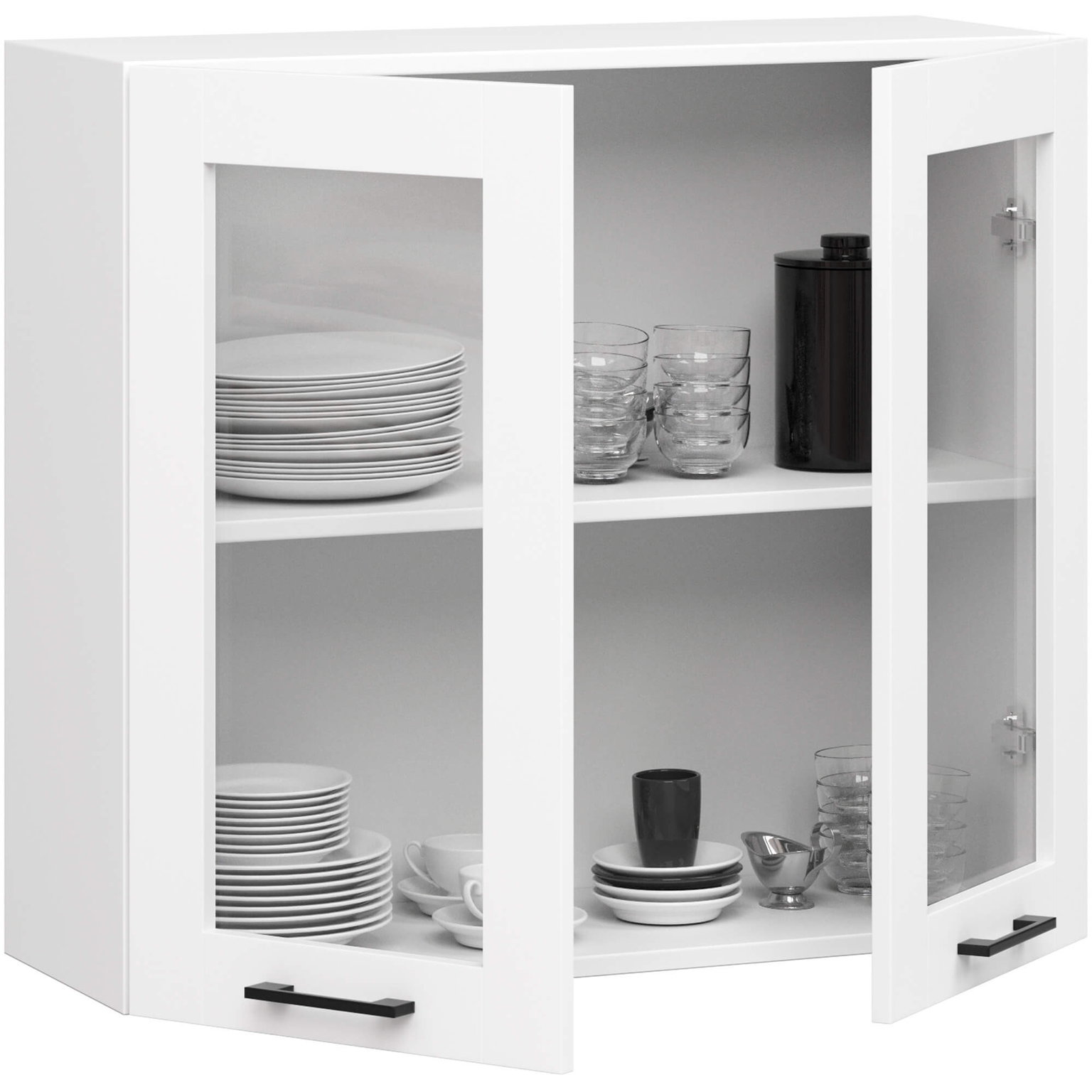 Pakabinama virtuvės spintelė OLIVIA W80, H72 cm, balta-1
