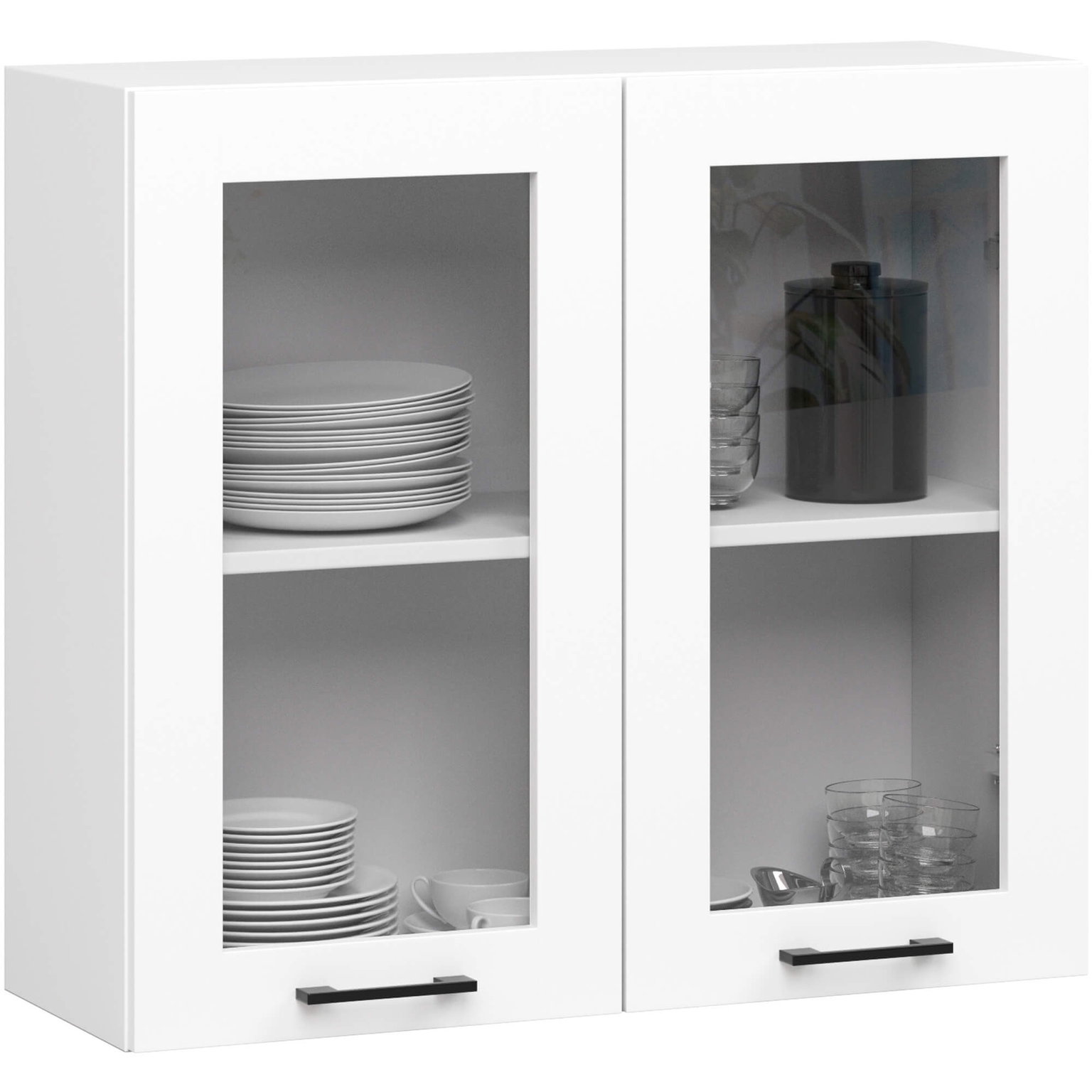 Pakabinama virtuvės spintelė OLIVIA W80, H72 cm, balta-0