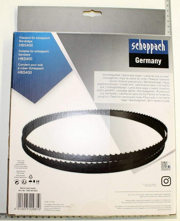 Pjovimo juosta Scheppach HBS400 2240 x 6 x 0.5 mm / 6 Z/Z-0