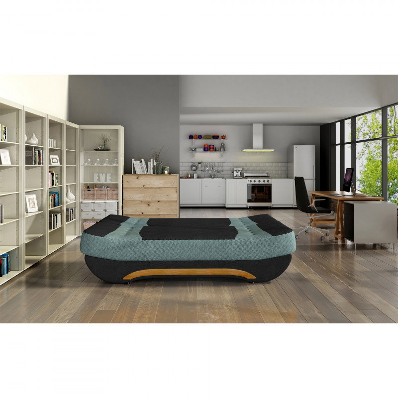 Sofa Ewa II, žalia/juoda-1