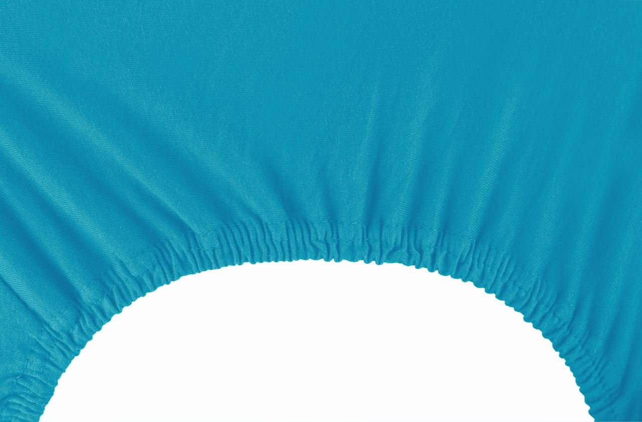 Jersey paklodė su guma Decoking AMBER Blue, 200x200 cm - 3