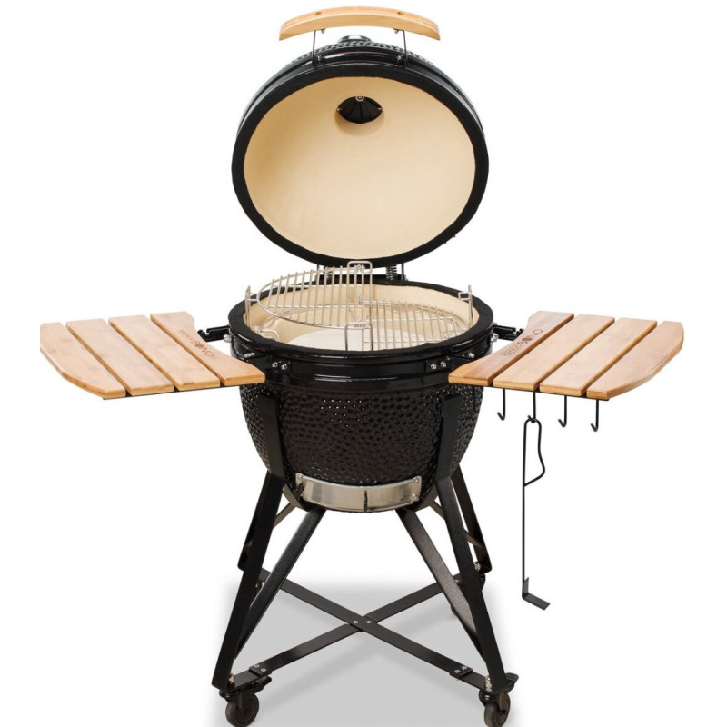 Keraminė kepsninė KAMADO BONO MEDIA, 20", 52 cm, juodos sp. - 4