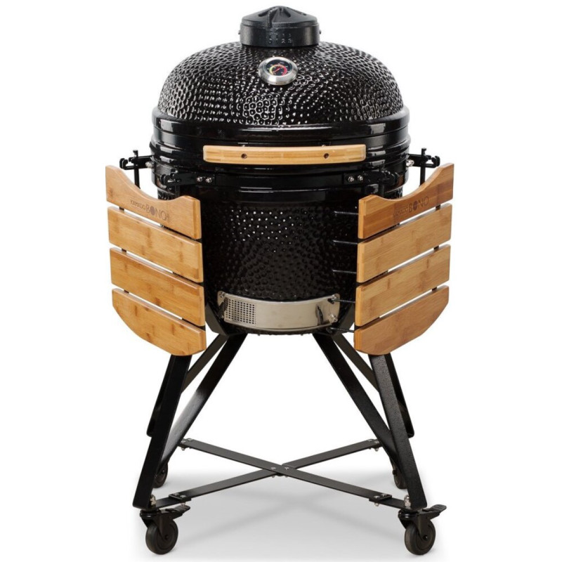 Keraminė kepsninė KAMADO BONO MEDIA, 20", 52 cm, juodos sp. - 5